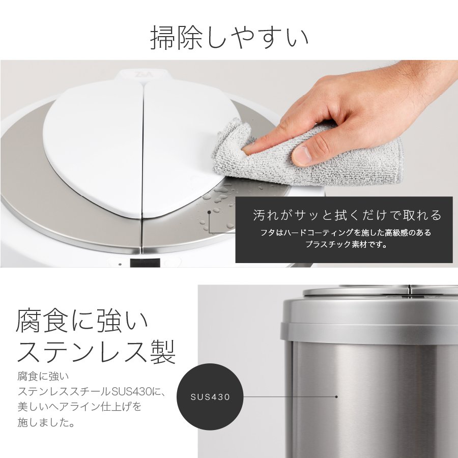 楽天市場】【ひらけ、ゴミ箱】ZitA CIRCLE ジータ サークル ゴミ箱