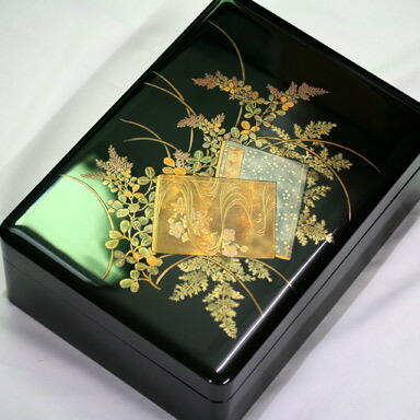 楽天市場】【名入れ無料】文庫（大）歌本 木製 漆器 手塗り漆 手書き