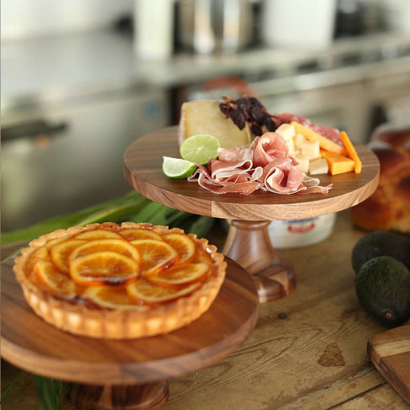 楽天市場】ケーキスタンド 木製 アカシア 木 M ウッド コンポート