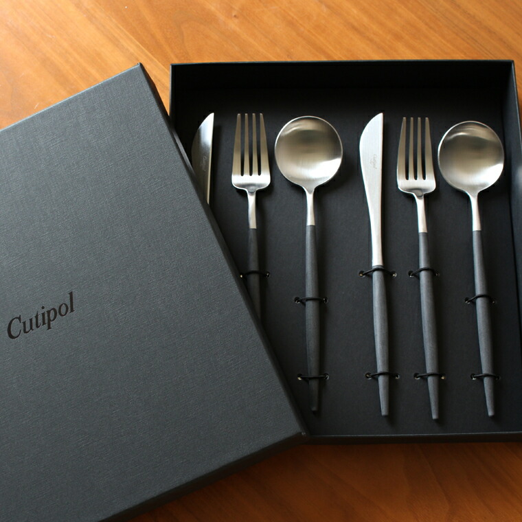 楽天市場】クチポール 6本 セット Cutipol GOAシリーズ マットシルバー