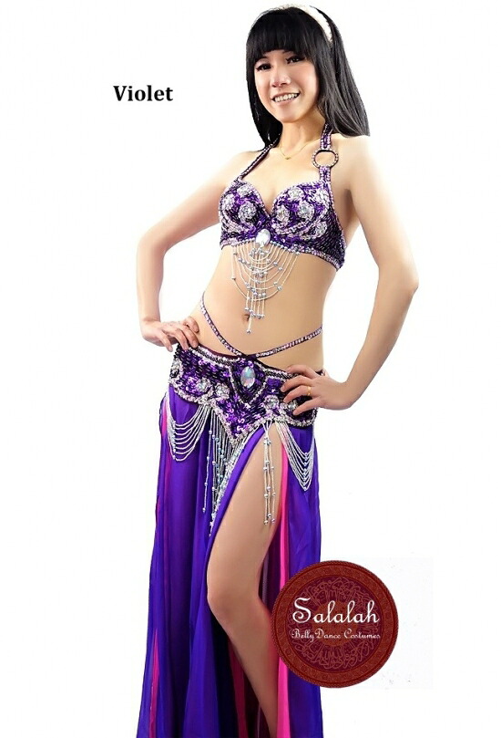 楽天市場】オリエンタルベリーダンス衣装Monica ブラ、ベルト