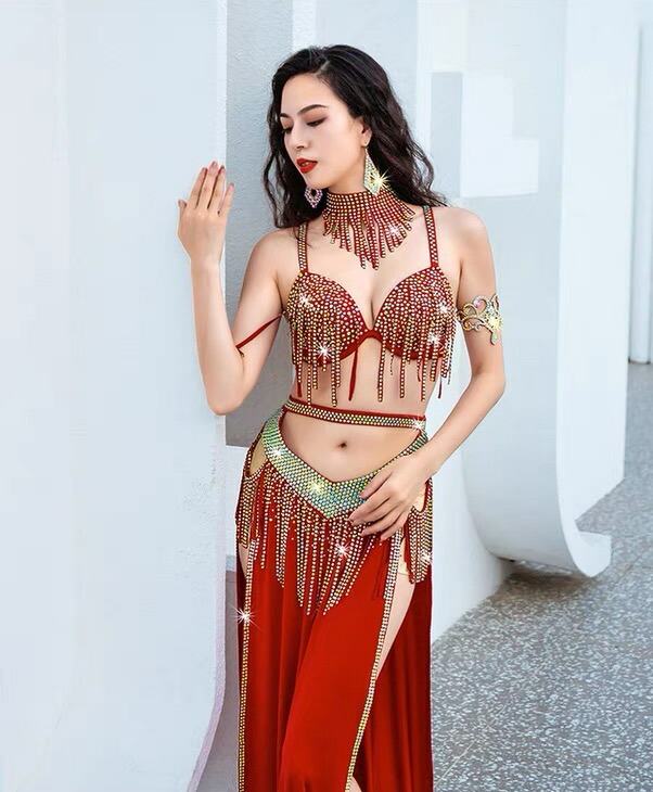 楽天市場】オリエンタル衣装フリンジラインストーンデザイン 全3色