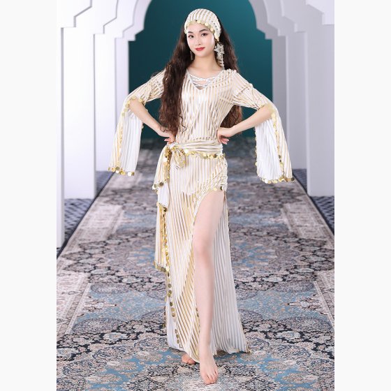 楽天市場】ベリーダンス衣装 サイーディドレスストライププリント