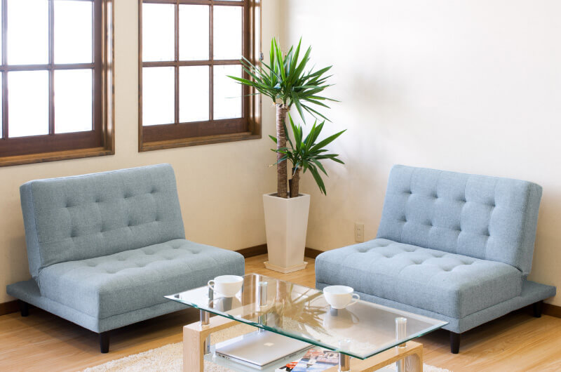 楽天市場】【6ヶ月保証付】ソファベッド 分割 連結 リクライニング 白