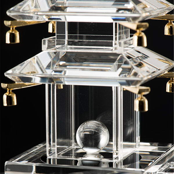 楽天市場】甲州水晶貴石細工 水晶五重塔 - 田中佑幸作、証明書付き