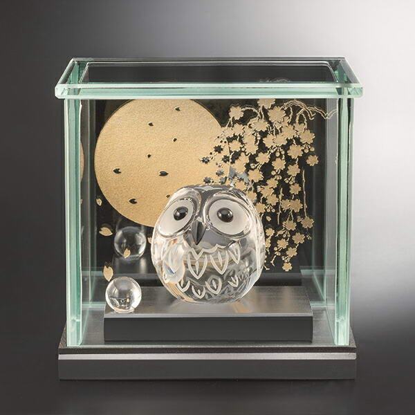 楽天市場】甲州水晶貴石細工 吉祥のふくろう - 田中佑幸作、ガラス