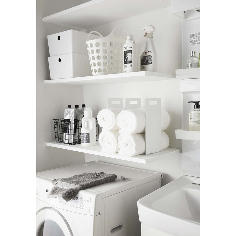 楽天市場】山崎実業 連結タオル収納ラック 2個組 ホワイト タワー