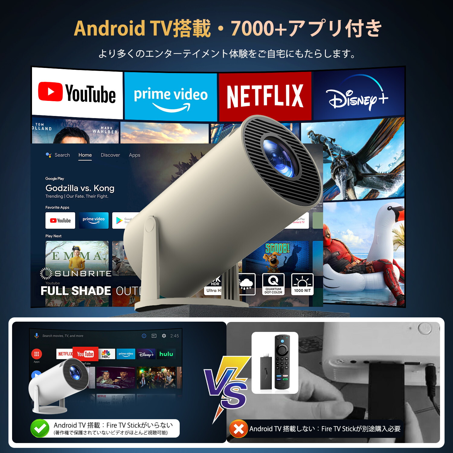 楽天市場】≪SALE☆最安値に挑戦！2000円オフ≫【Netflix直接視聴
