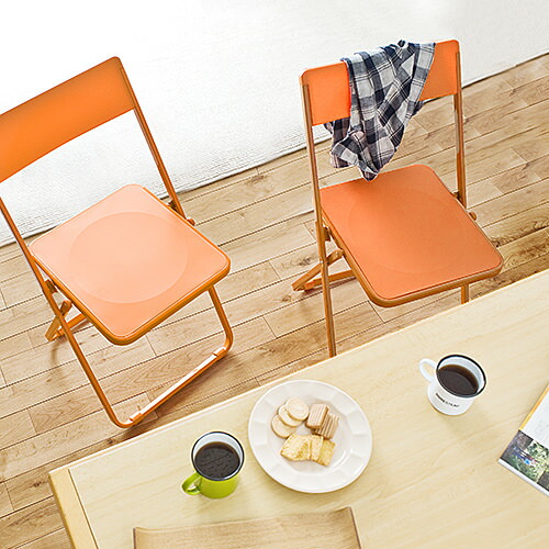楽天市場】折りたたみ椅子 4脚セット デザインチェア 折りたたみチェア
