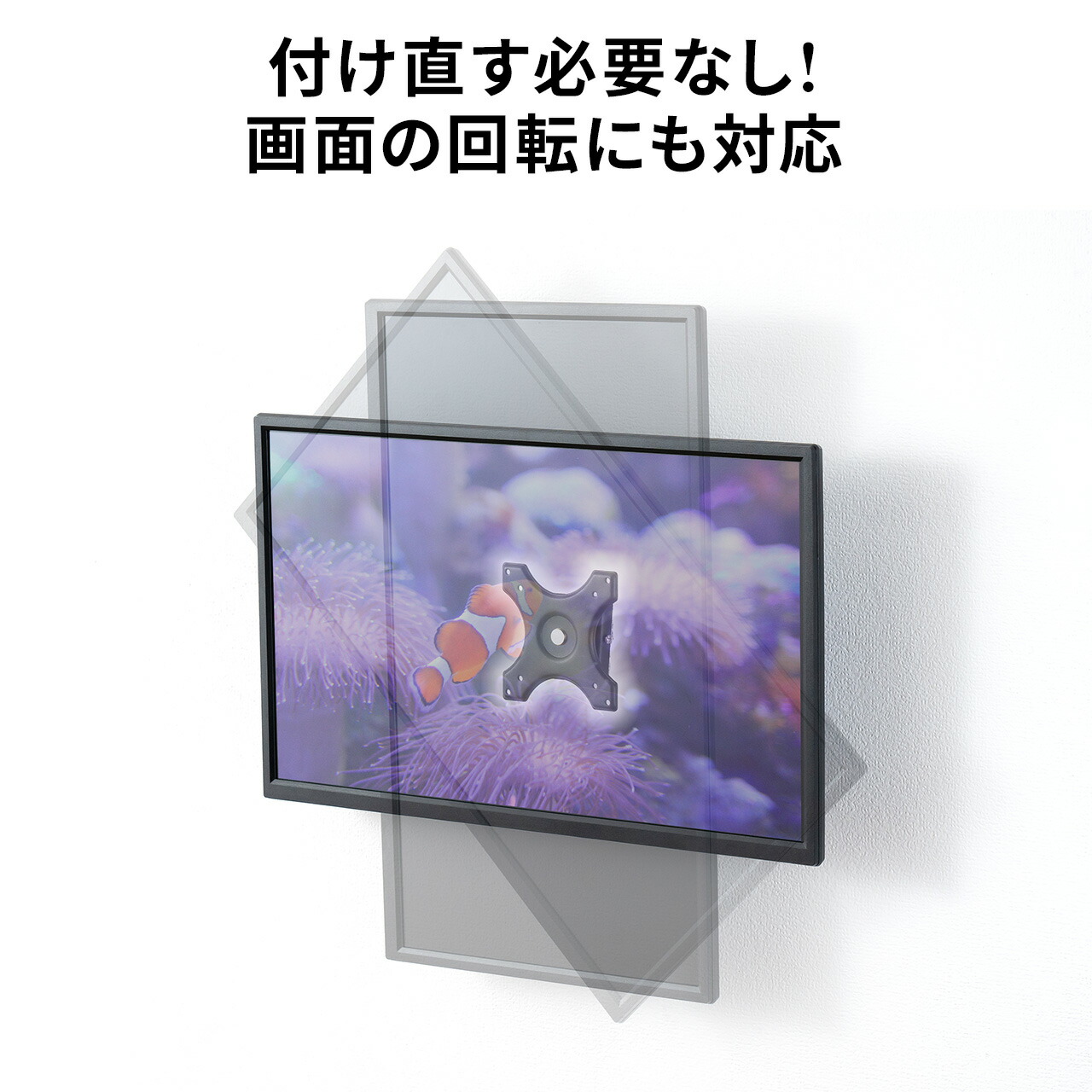 楽天市場】モニターアーム 壁掛け金具 34インチ 液晶モニター 回転