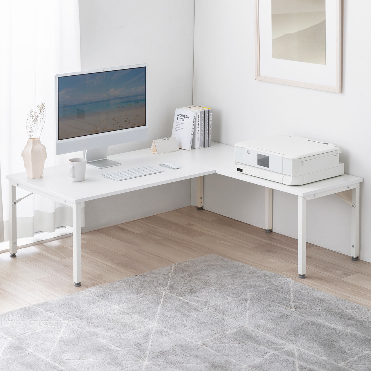 楽天市場】【クーポンで800円OFF！3/11(水) 1:59まで】 L字デスク L字