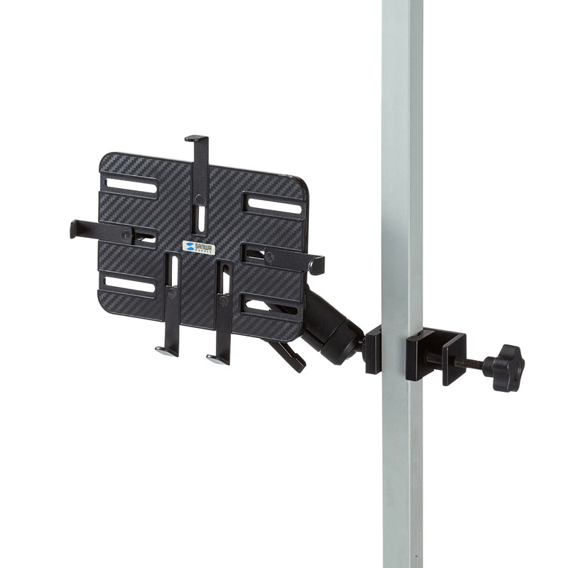 楽天市場】支柱取り付け用タブレットホルダー（2関節） : サンワ