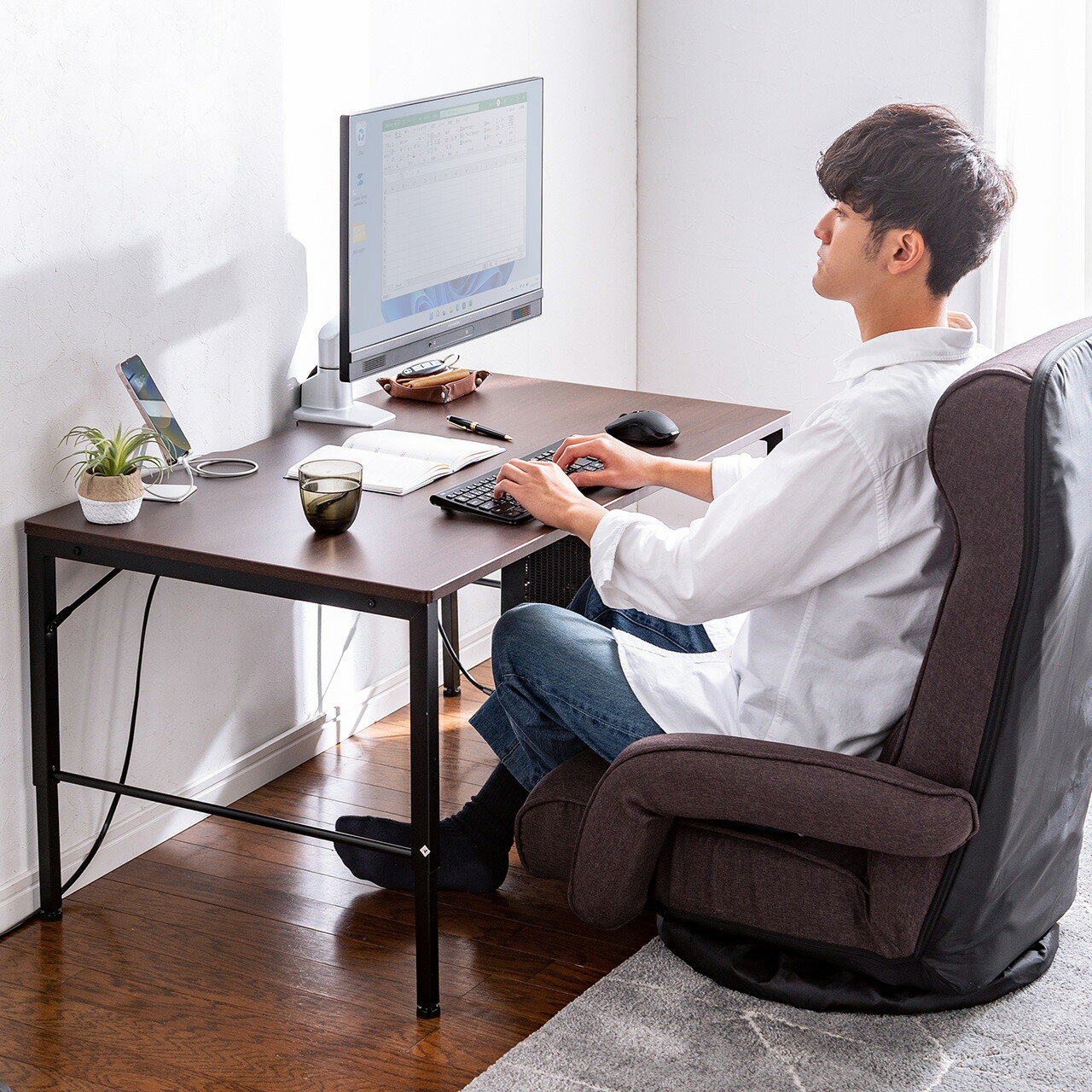 杉製ローテーブル 杉製ローテーブル パソコン等作業代 おしゃれロー