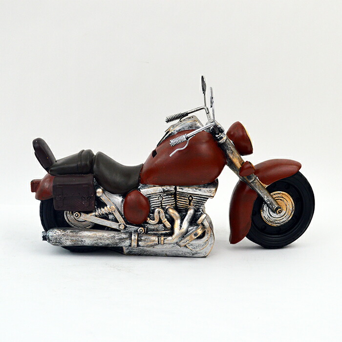 楽天市場】レトロ オブジェ バイク 赤 R18154 アンティーク 置物