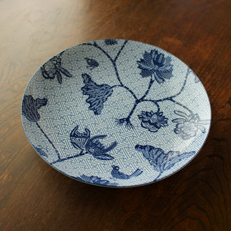 楽天市場】【アウトレット】China Seas 紗綾形 花鳥文 深皿 23cm