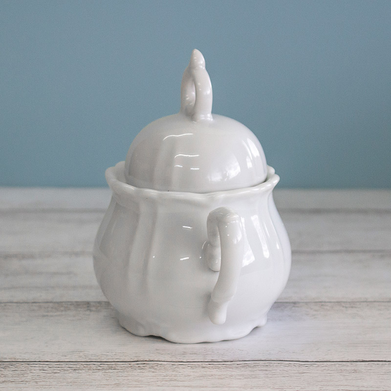 楽天市場】【アウトレット】アンティーク調 シュガーポット / ホワイト