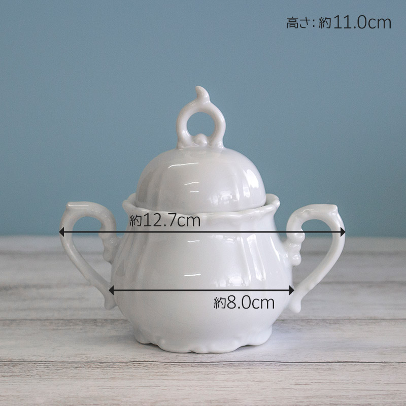 楽天市場】【アウトレット】アンティーク調 シュガーポット / ホワイト