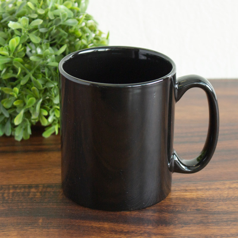 楽天市場】【アウトレット】スリム持ち手の 黒 ストレート マグ Φ8cm
