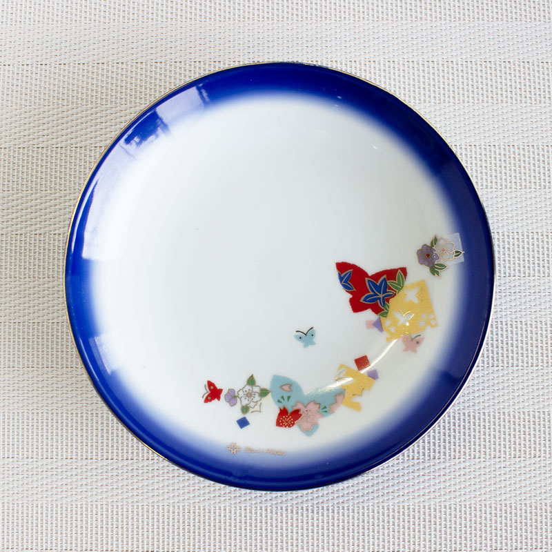 楽天市場】【アウトレット】金線瑠璃縁 蝶と花 取皿 Φ16.2cm / 食器 皿