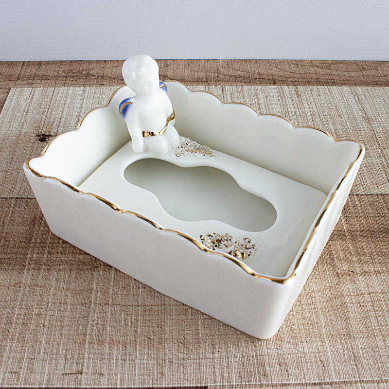 楽天市場】【アウトレット】陶器の雑貨 天使のポケットティッシュ