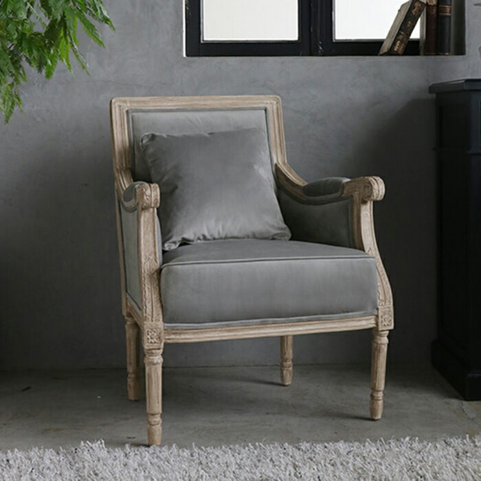 送料込み】サラグレース風1人掛けソファ ラウンジチェア アンティーク