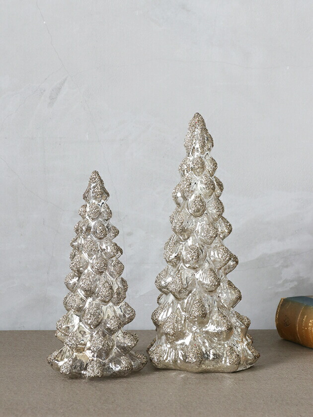 楽天市場】≪20％OFF≫ クリスマスツリー Glass シルバー Shishi
