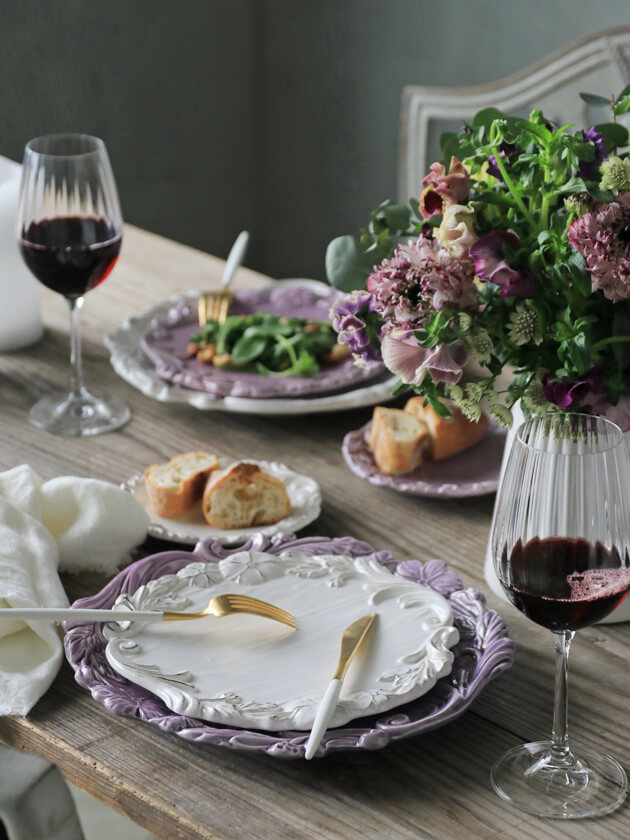 楽天市場】ディナープレート 29cm パープル ELIOS MYFLOWER