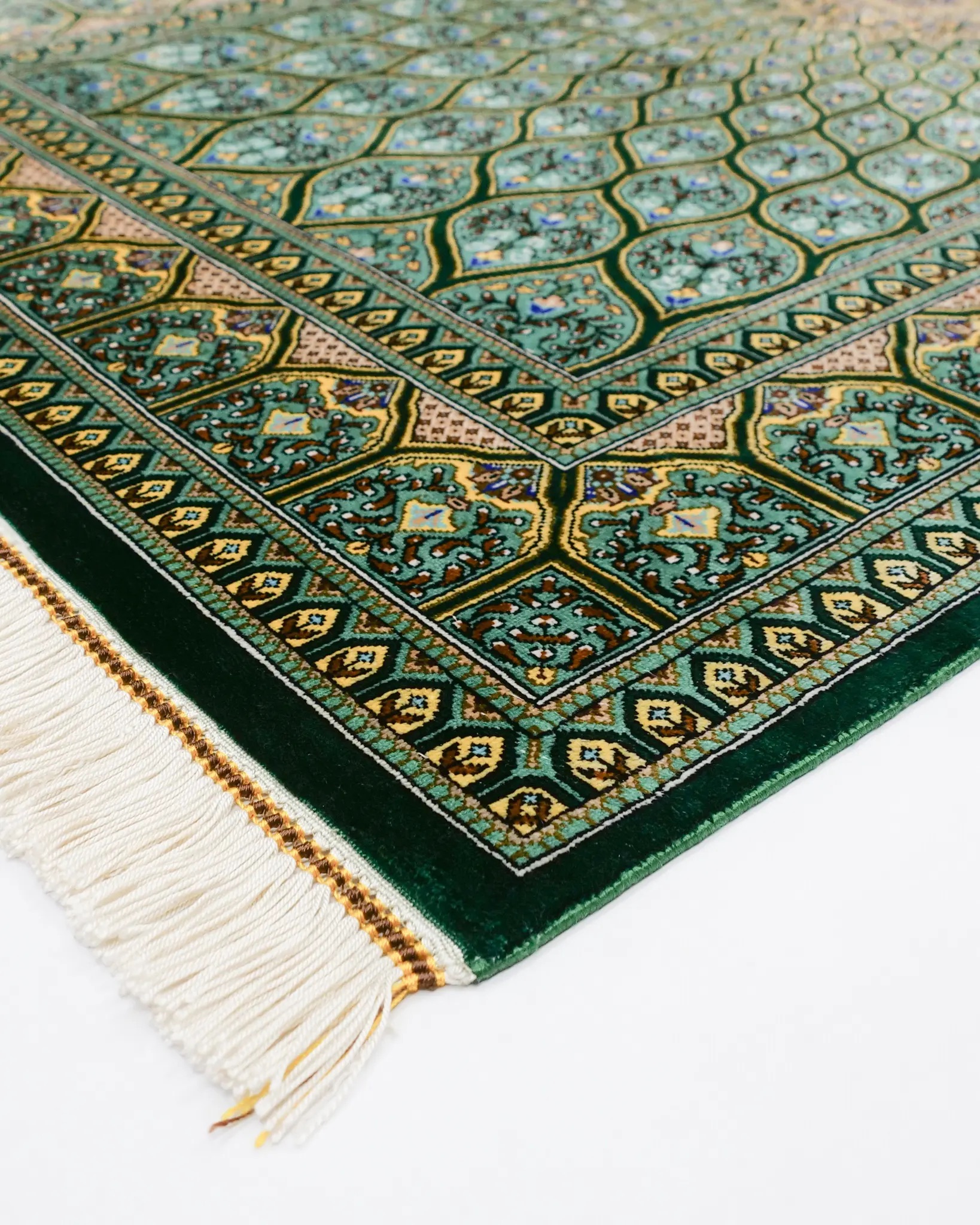 楽天市場】ペルシャ絨毯 クム シルク 約78cm x 122cm 玄関マット