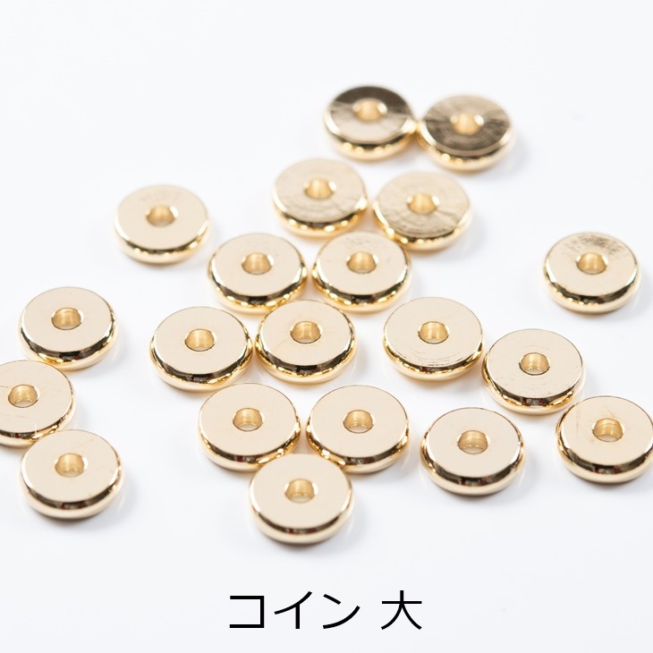 楽天市場】スペーサー 少量 本金メッキ ゴールド 真鍮 ビーズパーツ