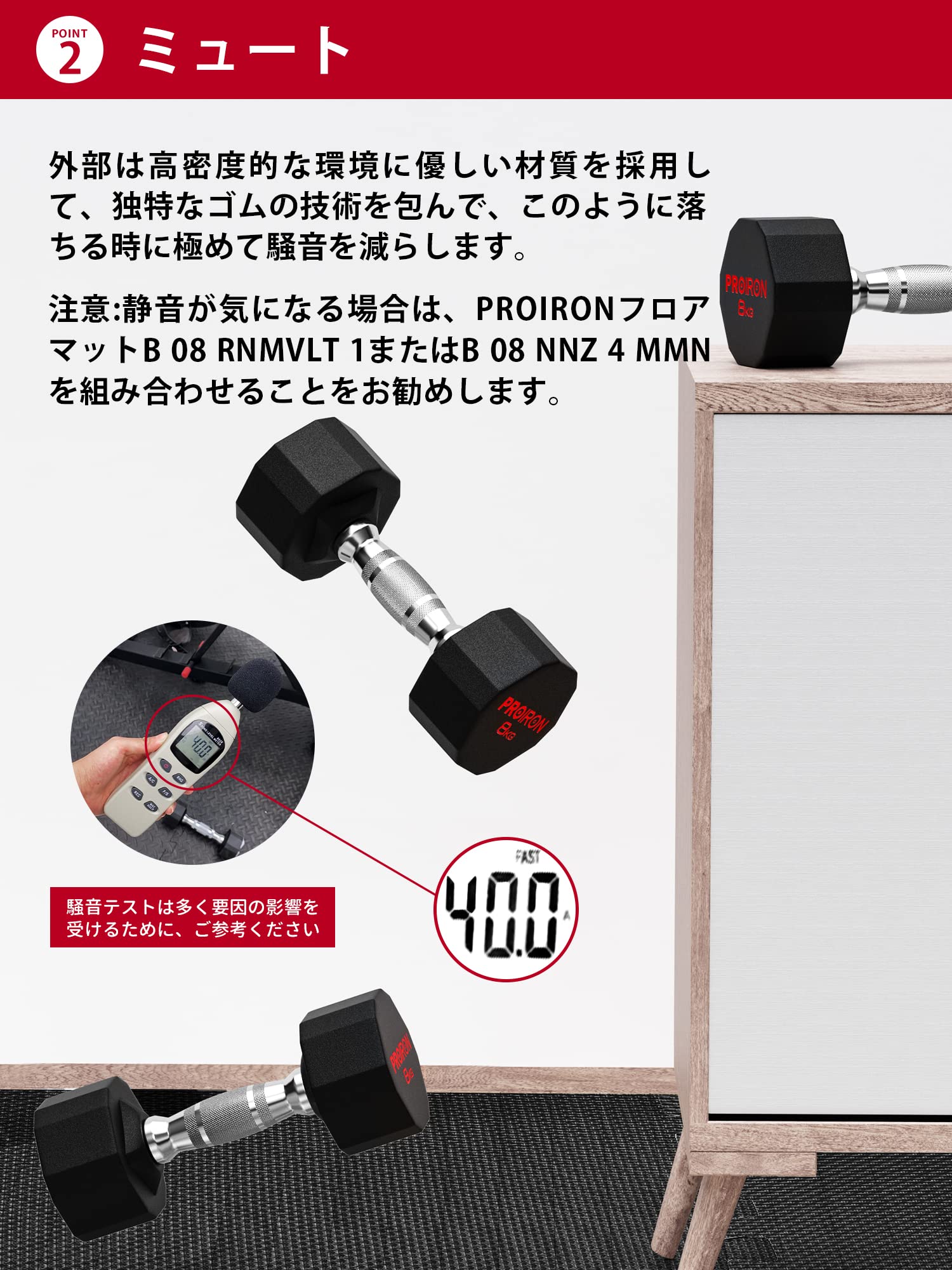 楽天市場】【送料無料】PROIRON 鋼 ダンベル だんべる 10kg 2個セット