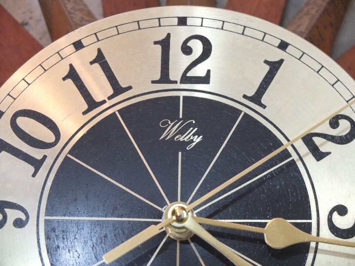 楽天市場】Vintage WELBY SUNBURST CLOCK サンバースト クロック