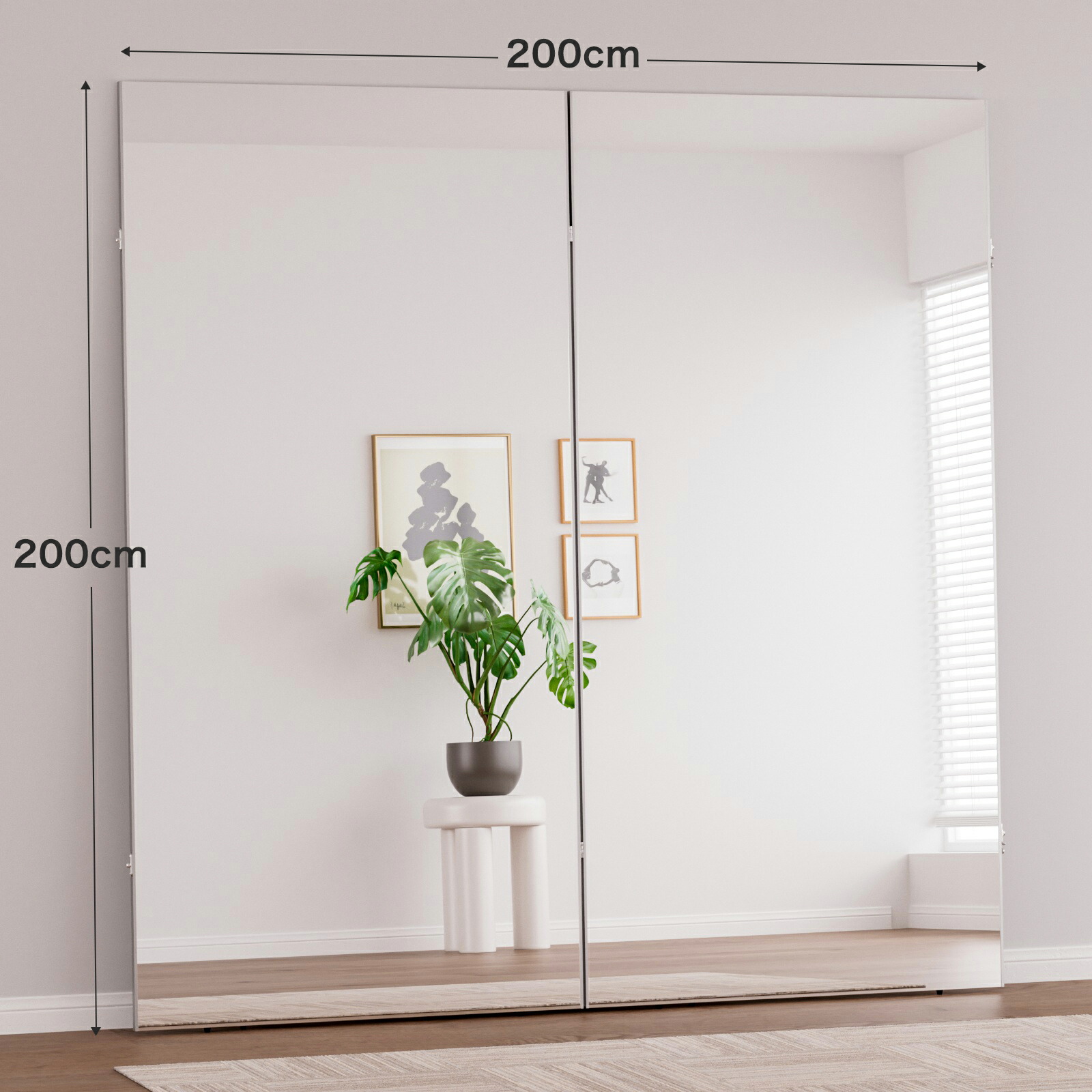 楽天市場】Brisafe 日本製鏡面 割れない鏡 フレームレス 割れない