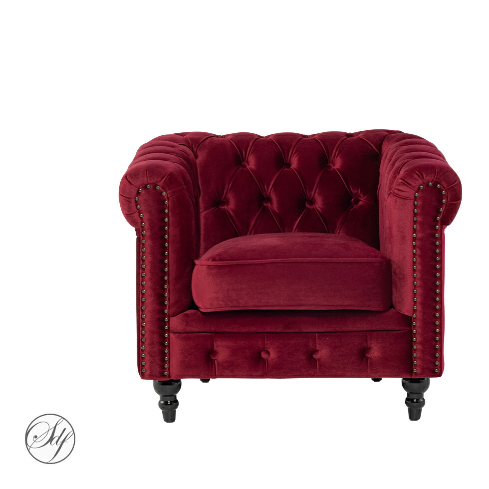 楽天市場】チェスターフィールド ソファ 1人掛け 一人掛け 1人用