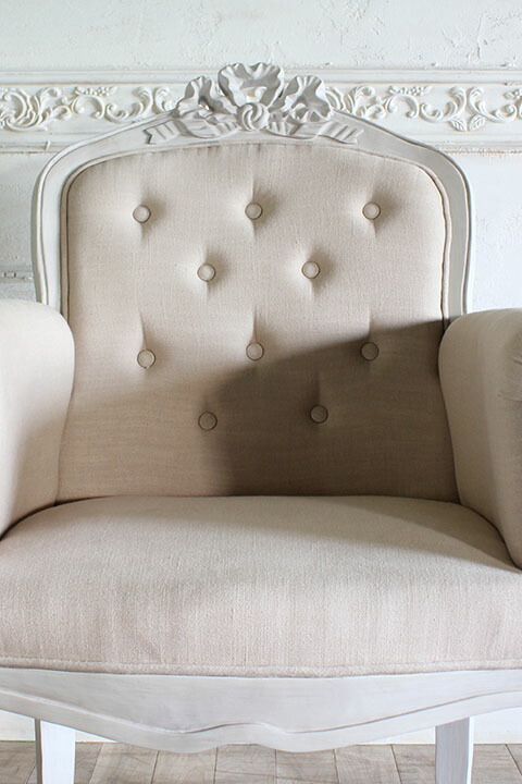 楽天市場】姫系 家具 ソファ 白 ホワイト ロマンチック 姫 フレンチ