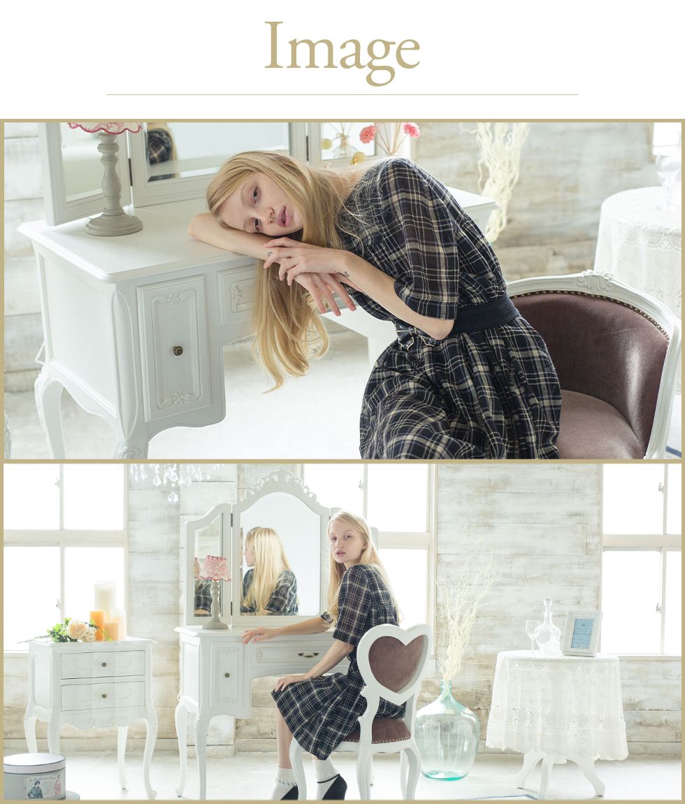 楽天市場】姫系 家具 ドレッサー かわいい 白家具 三面鏡 ロココ 調