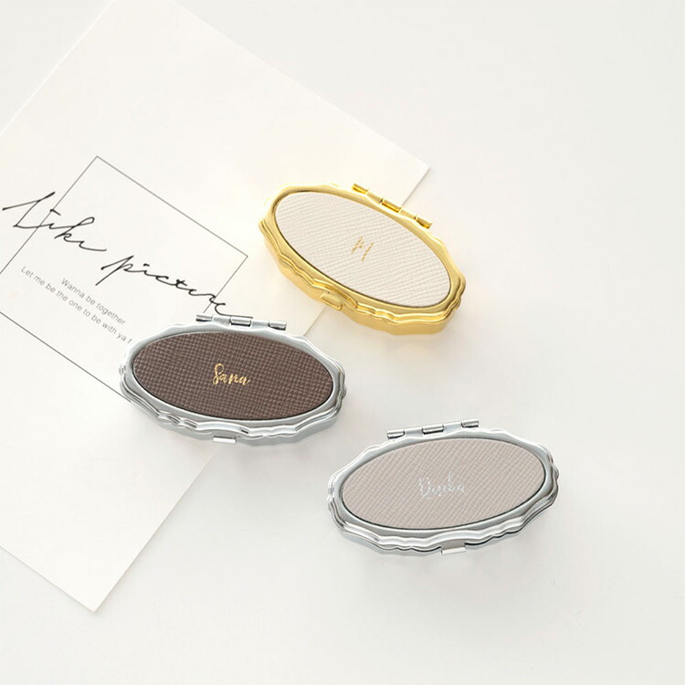 楽天市場】アクセサリーケース オーバル 【 サフィアーノレザー 箔 名