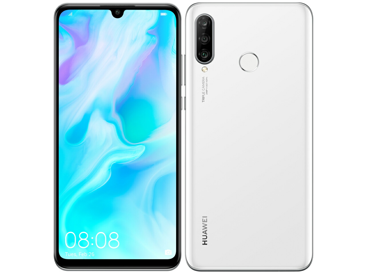 楽天市場】huawei p30 lite simフリー [パールホワイト]の通販