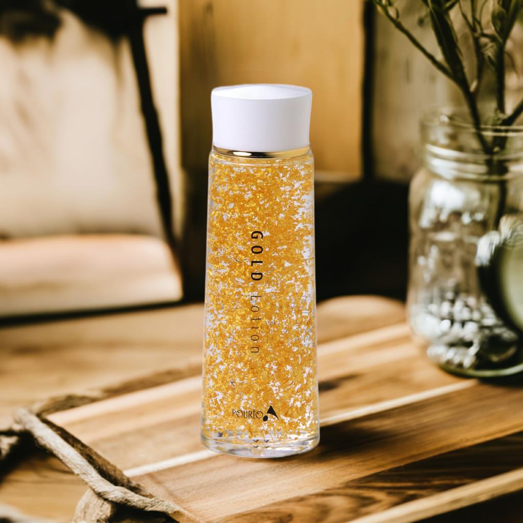 楽天市場】化粧水 スキンケア 保湿 ゴールドローション 純金箔入り