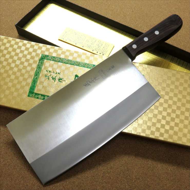 楽天市場】関の刃物 中華包丁 21cm (210mm) 正広 角大型 中厚