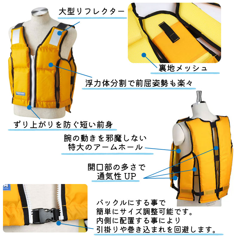 楽天市場】東洋物産 小型船舶用 救命胴衣 FW-3 フリーサイズ イエロー