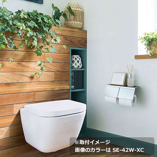 楽天市場】KAWAJUN ダブルペーパーホルダー SE-42W-001C | 棚 ホワイト