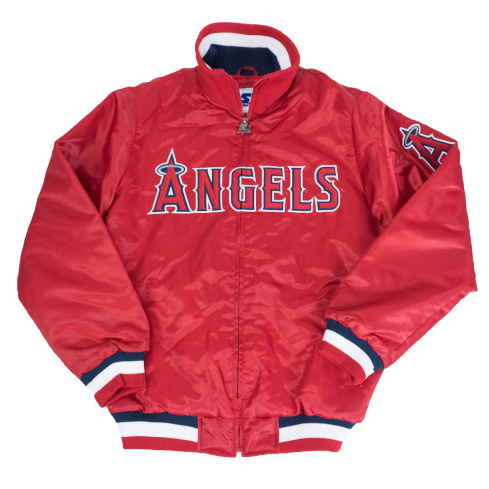 楽天市場】MLB エンゼルス ジャケット Quilt Lined サテン スタジャン