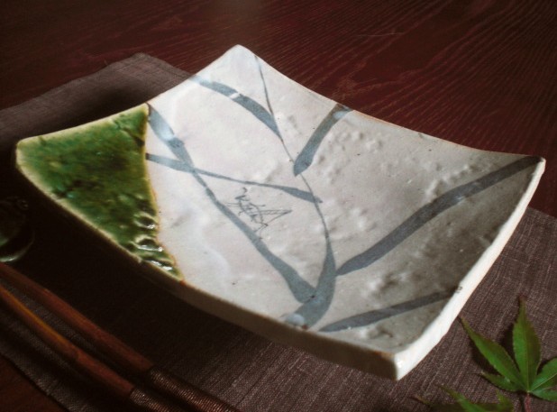 楽天市場】角皿 □ 玉山窯 監修 玉置保夫 織部 魯山人写し 四方鉢 (1皿