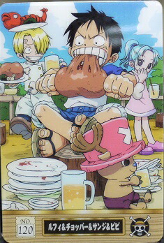 楽天市場】ワンピース カードダス ルフィ&チョッパー&サンジ&ビビ vol