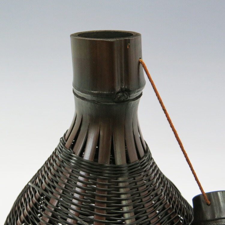 楽天市場】茶道具 花入 花籠 籠花入 虫籠 染竹 (上塗竹入子) : お茶