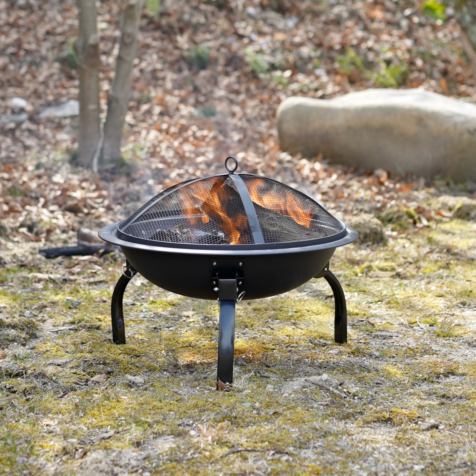 楽天市場】Fire Pit HORBAL 焚き火＆調理兼用 焼き網 メッシュカバー