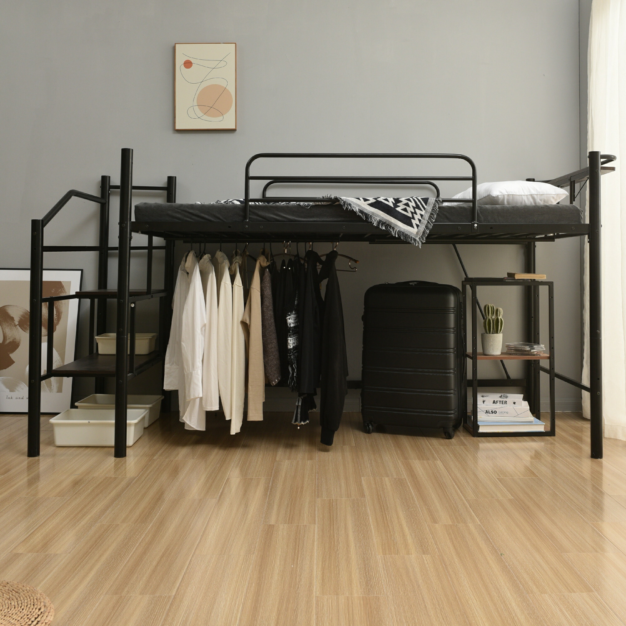 楽天市場】【パイプ床板・Sシングル】ロフトベッド パイプベッド