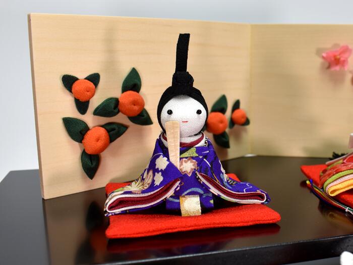 楽天市場】京都 くろちく古布創作人形 御伽雛【ひな人形 雛人形 小さい