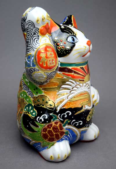 楽天市場】九谷焼招き猫 貯金箱吉祥盛 : せともの屋みさ伝