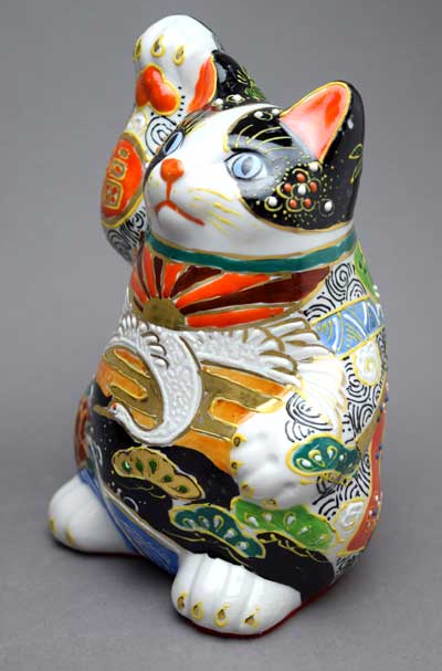 楽天市場】九谷焼招き猫 貯金箱吉祥盛 : せともの屋みさ伝